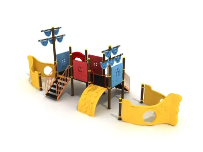 Metal Ship Concept Playkid 039 3D model