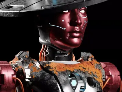 Scifi Robot Rusty 3D model