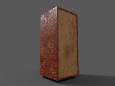Old Modern Furniture 3D Model Terror Low-poly 3D model 15