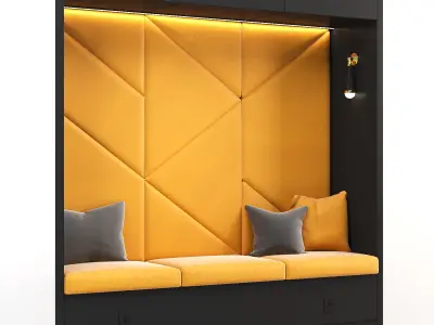 Restaurant and Office Lobi Seating 10 3D model