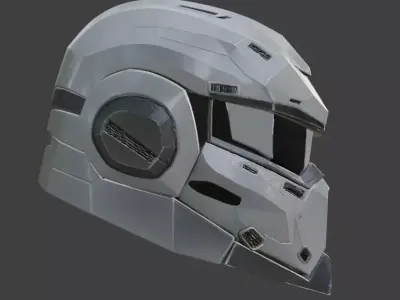 SciFi Helmet 3D model