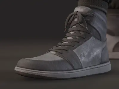 Crossbow Girl Low-poly 3D model