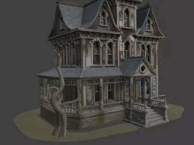 Haunted House 3d Model 3D model