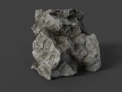 Rock 6-1 Low-poly 3D model
