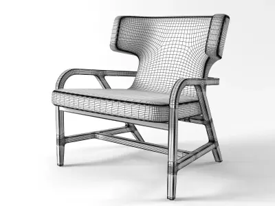 Fulgens Armchair 3D model