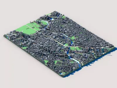 Berlin Cityscape Printable German Capital 3D print model