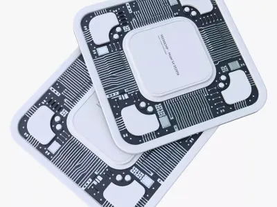 SciFi Microchip Board M1 3D model