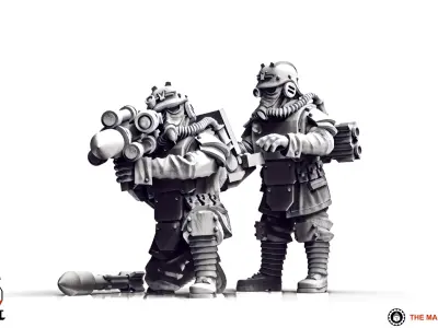 Valour Korps - Guided Missile Team 3D print model
