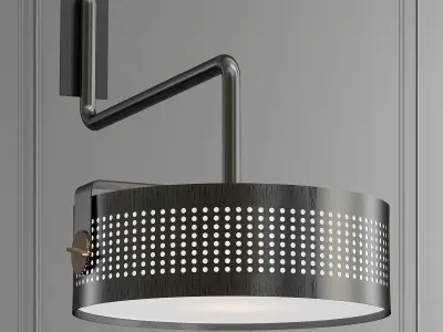 MODENA modern wall light with dot pattern 3D model