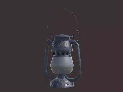 Oil Lantern Free low-poly 3D model
