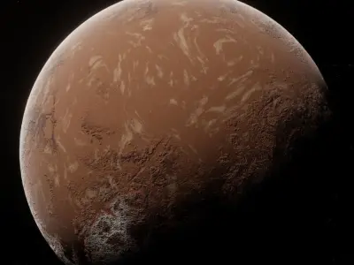 Planet  Space  Ready to game Low-poly 3D model