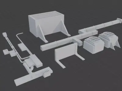 Cyberpunk Kit - Diorama 3D print model