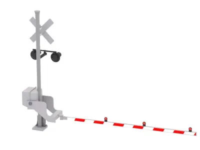 Crossing Signal 3 Low-poly 3D model