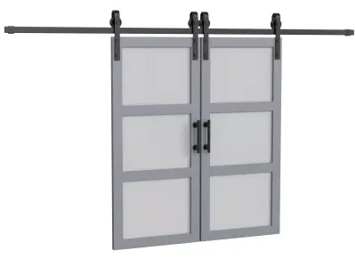 Interior Barndoors 3D model