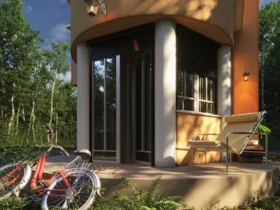 1960 Architecture House 3D model