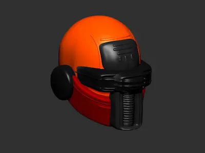 helmet high poly sculpt 3d printable ver 7 3D model 3D model
