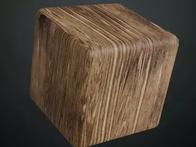 Antique High-Gloss Parquet Floor PBR Seamless Texture 2