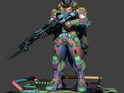 Sci-fi KillZone Reimagined  3D model