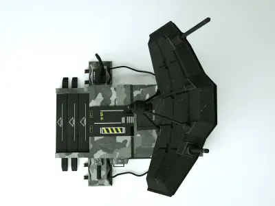 Army Radar Portable  V1 Low-poly 3D model