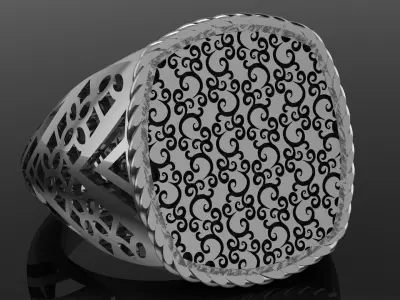 elegance ring 3D print model