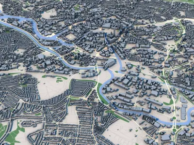 Bristol City United Kingdom 3D model