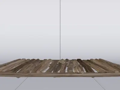 Wooden Floor  Low-poly 3D model