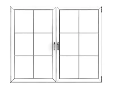 Wooden Window 08 3D model
