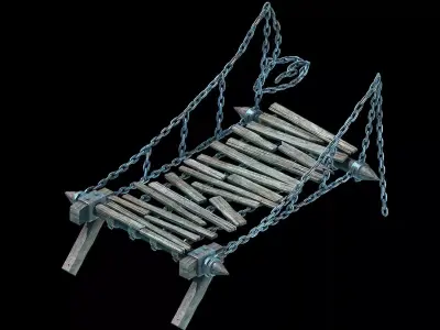 Underground Palace Entrance - Iron Bridge 3D model