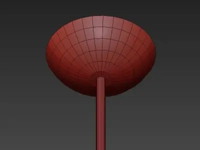 Grand chandelier with leaves 3D model