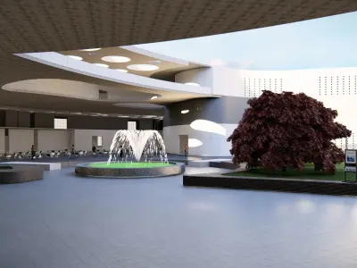 CULTURAL CENTER BY ABDULHAFIZ OUMER Free 3D model