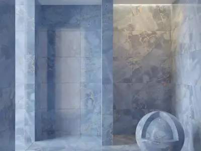 Marble wall 140 3D model