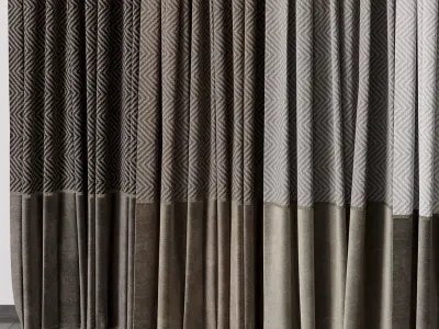 hadi curtain 82 Low-poly 3D model