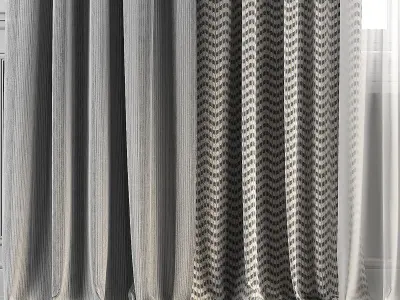 Curtain Set 93 3D model