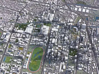 Bangkok - City 3D Model Low-poly 3D model