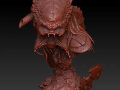 Predator Bust 3D print model