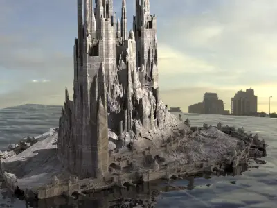 Desert Alien Monoliths 2 3D model