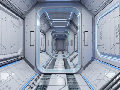Sci Fi Interior 1 3D model