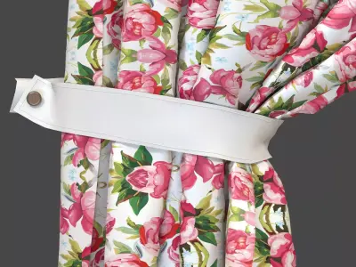 Llight window curtain 3D model