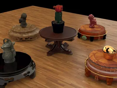 Chinese display stand   3D model