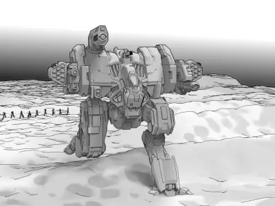 Lupus Nocte Assault Mecha 3D print model