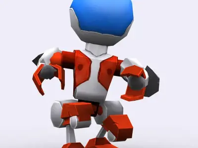 3DRT - Chibii-robot-10 Low-poly 3D model