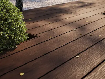 Composite decking texture 3D model