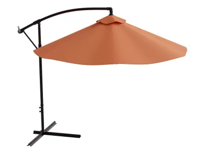 Orange 10Ft Umbrella Low-poly 3D model