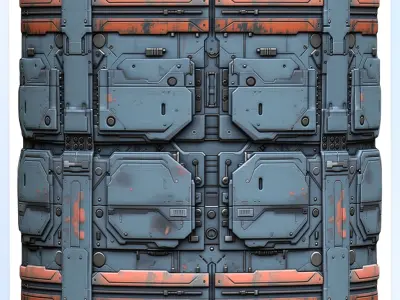 Sci-FI Seamless Texture Texture 23