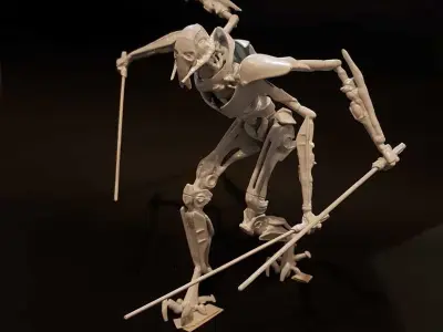 General Grievous STL 3D print model