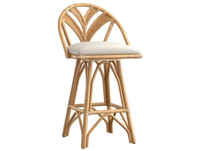 Lincoln brooks Tropicool Rattan Barstool  3D model