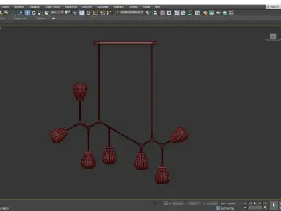 SMYTH CHANDELIER Low-poly 3D model