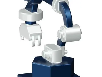 Educational Robot Arm Toy 3D model