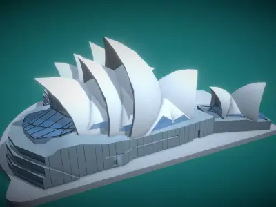 Sydney Opera House Low-poly 3D model