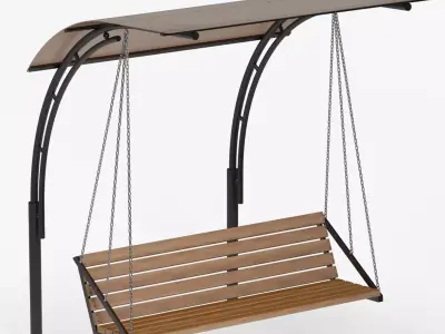 swing with canopy 3D model
